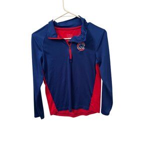 Chicago Cubs boy's zip up long sleeve shirt size M (10-12)
